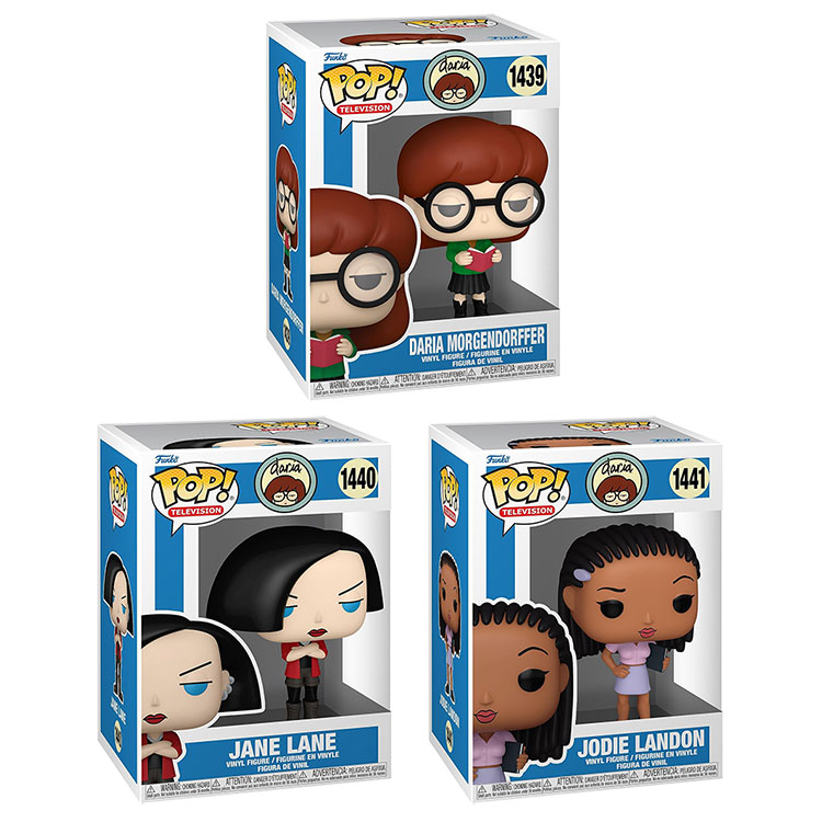 Funko POP! Television - Daria Vinyl Figures - SET OF 3 (Daria, Jodie & Jane)