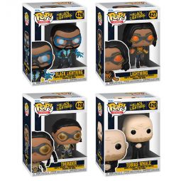 Funko POP! Heroes - DC Comics Black Lightning Vinyl Figures - SET OF 4 (Thunder, Tobias +2)