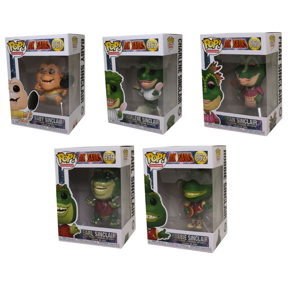 Funko POP! TV - Dinosaurs Vinyl Figure - SET OF 5 SINCLAIRS (Baby, Earl, Fran, Robbie +1)