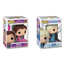 Funko POP! Ultimate Disney Princess S2 Vinyl Figures - SET OF 2 (Elsa & Belle)