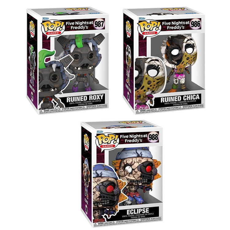 Funko POP! Games - Five Nights at Freddy's Security Breach RUIN Vinyl Figures - SET OF 3