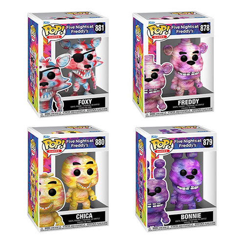 Funko POP! Games - Five Nights at Freddy's Tie-Dye Vinyl Figures - SET OF 4 (Bonnie, Chica +2): BBToyStore.com - Toys, Plush, Trading Cards, Action Figures & online retail store shop sale