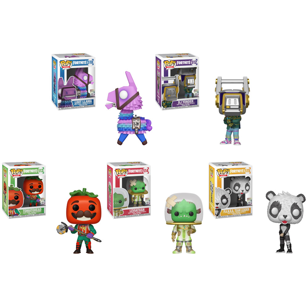 Funko POP! Games - Fortnite S3 Vinyl Figures - SET OF 5 (Tomatohead, Llama, DJ Yonder +2)