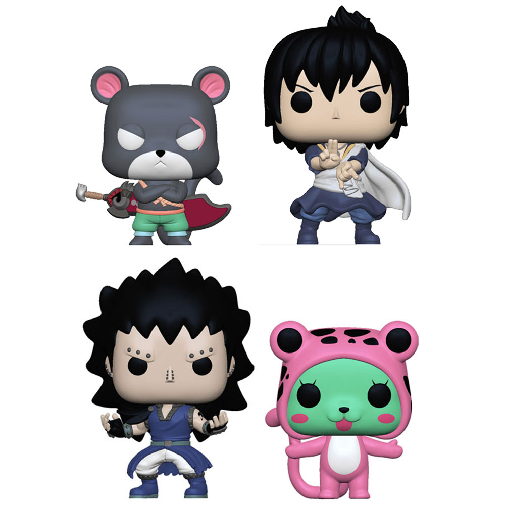 Funko POP! Animation - Fairy Tail S3 Vinyl Figures - SET OF 4 (Zeref, Gajeel, Frosch +1)