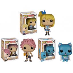Funko POP! Animation - Fairy Tail - Vinyl Figures - SET OF 3 (Happy, Lucy & Natsu) Funko POP! Animation - Fairy Tail - Vinyl Figures - SET OF 3 (Happy, Lucy & Natsu)