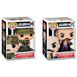 Funko POP! Retro Toys - GI Joe Series 3 Vinyl Figures - SET OF 2 (Leatherneck & Dr. Mindbender)