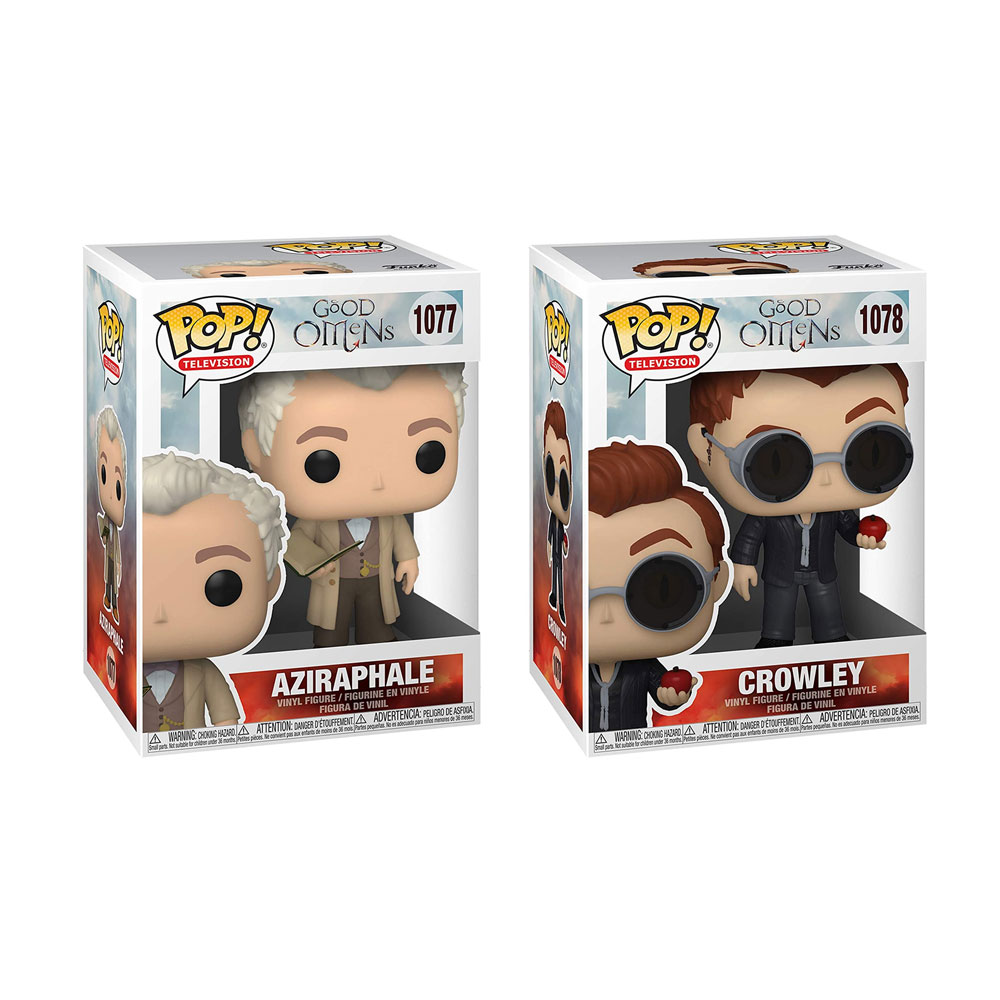 Funko POP! Television - Good Omens Vinyl Figures - SET OF 2 (Crowley & Aziraphale)