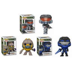 Funko POP! Games - Halo Infinite S1 Vinyl Figures - SET OF 3 (Grunt Conscript & 2 Spartans)
