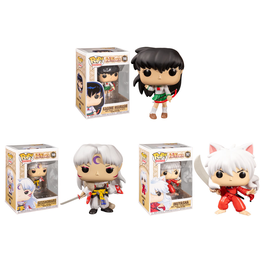 Funko POP! Animation - Inuyasha Vinyl Figures - SET OF 3 (Sesshomaru, Kagome +1)