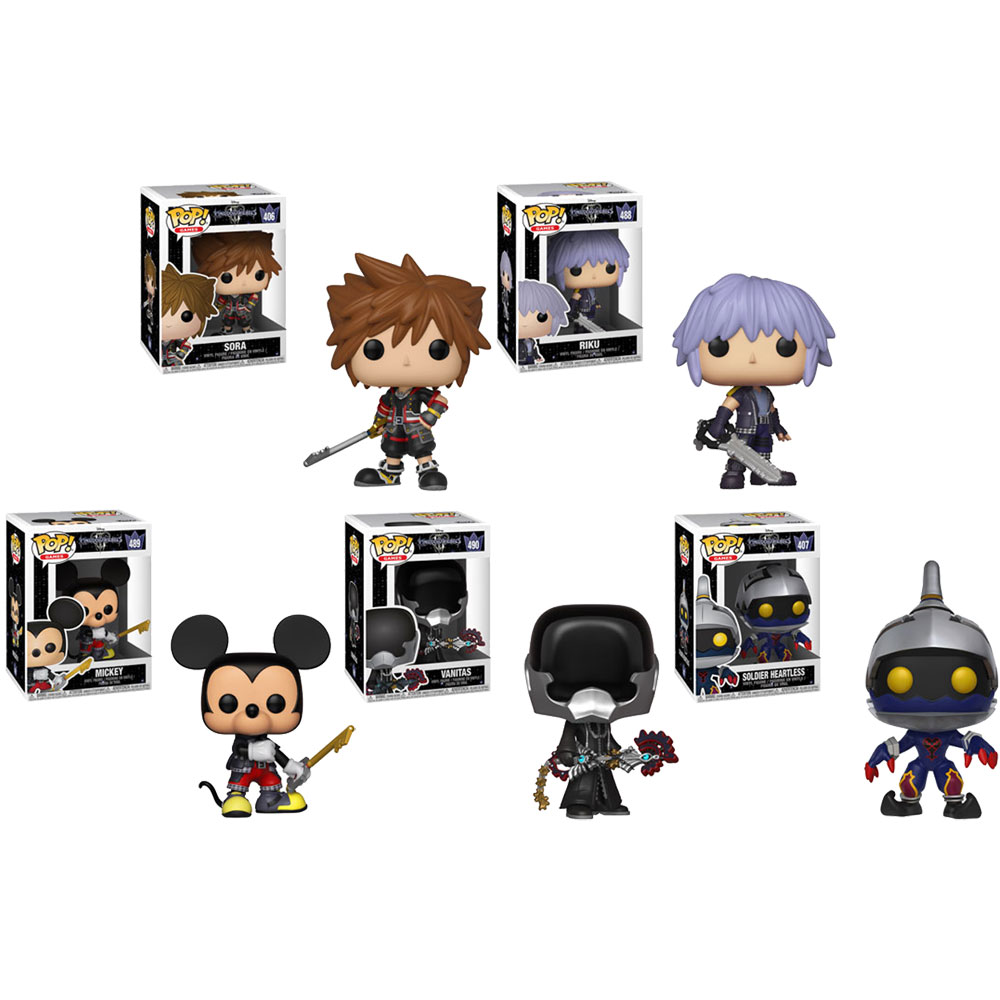 Funko POP! Disney - Kingdom Hearts S3 Vinyl Figures - SET ...