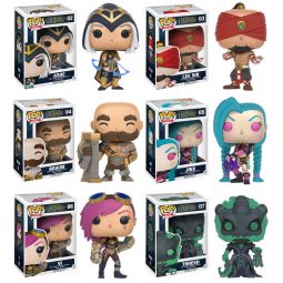 Funko POP! Games - League of Legends Vinyl Figures - SET OF 6 (Ashe, Jinx, Thresh, Vi +2) Funko POP! Games - League of Legends Vinyl Figures - SET OF 6 (Ashe, Jinx, Thresh, Vi +2)