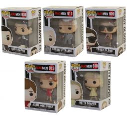 Funko POP! Television - Mad Men Vinyl Figures - SET OF 5 (Don, Joan, Peggy, Roger +1) Funko POP! Television - Mad Men Vinyl Figures - SET OF 5 (Don, Joan, Peggy, Roger +1)