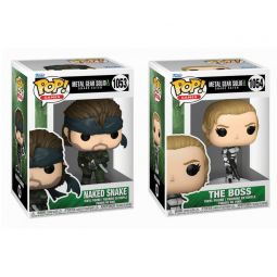 Funko POP! Games - Metal Gear Solid Snake Eater Vinyl Figures - SET OF 2 [The Boss & Naked Snake]