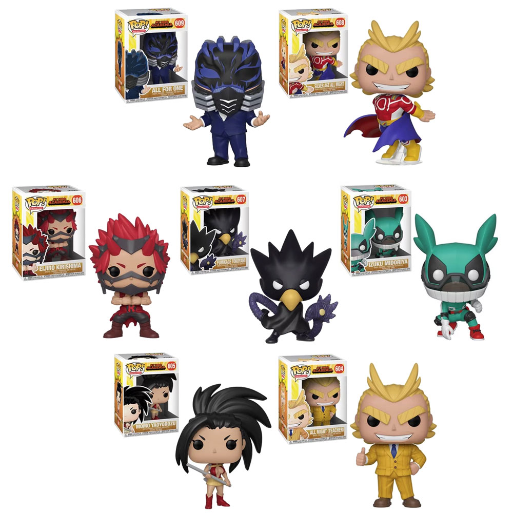 Funko POP! Animation - My Hero Academia S3 Vinyl Figures - SET OF 7 (Kirishima, Tokoyami +5)