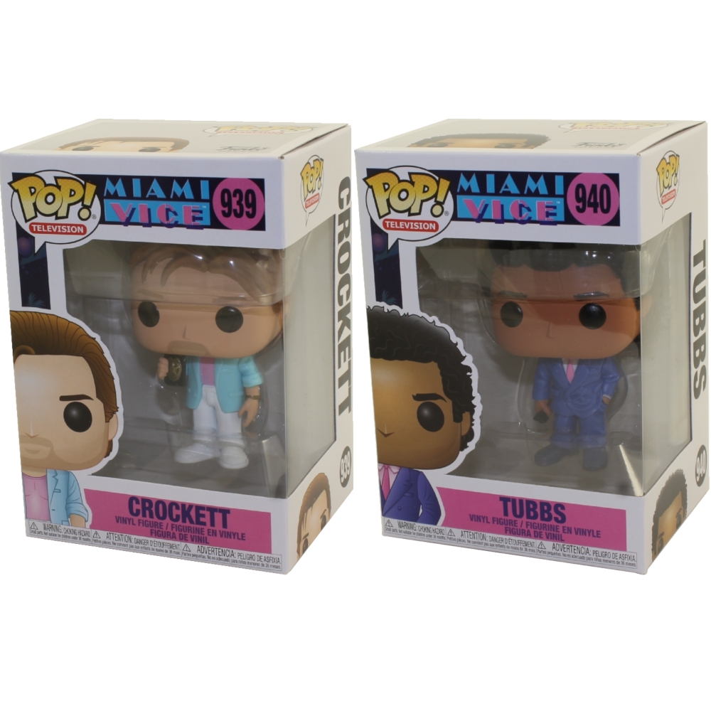 Funko POP! Television - Miami Vice Vinyl Figures - SET OF 2 (Crockett & Tubbs)