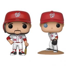Funko POP! MLB Wave 3 Vinyl Figures - SET OF 2 WASHINGTON NATIONALS (Bryce Harper & Scherzer) Funko POP! MLB Wave 3 Vinyl Figures - SET OF 2 WASHINGTON NATIONALS (Bryce Harper & Scherzer)