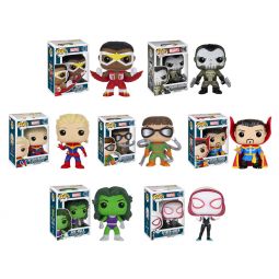 Funko POP! Marvel - 2016 Vinyl Figures - SET OF 7 (Falcon, Doc Octopus, Spider-Gwen, She-Hulk +3) Funko POP! Marvel - 2016 Vinyl Figures - SET OF 7 (Falcon, Doc Octopus, Spider-Gwen, She-Hulk +3)