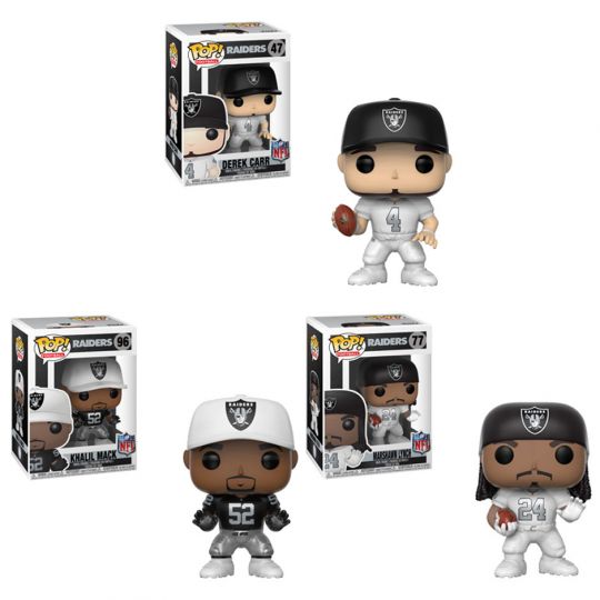 VINILE FIGURA-NFL FOOTBALL WAVE 3 # 47 Raiders Derek CARR Nuovo Funko POP