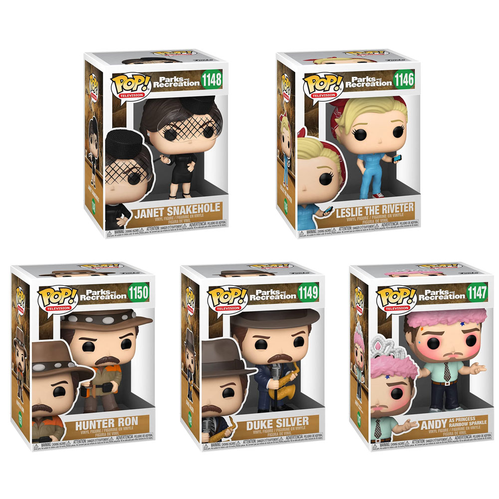 Funko POP! Television - Parks and Recreation S2 Vinyl Figures - SET OF 5