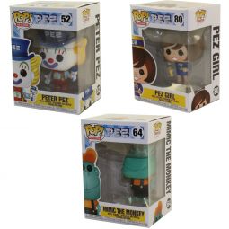 Funko POP! Ad Icons - PEZ Vinyl Figures - SET OF 3 (Peter, Mimic Monkey +1)