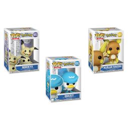 Funko POP! Games - Pokemon S15 Vinyl Figures - SET OF 3 [Quaxly, Mimikyu & Alolan Raichu]
