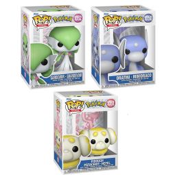 Funko POP! Games - Pokemon S17 Vinyl Figures - SET OF 3 [Gardevoir, Fidough & Dratini]