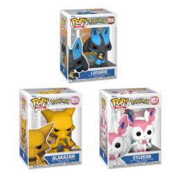 Funko POP! Games - Pokemon S9 Vinyl Figures - SET OF 3 (Alakazam, Sylveon & Lucario) Funko POP! Games - Pokemon S9 Vinyl Figures - SET OF 3 (Alakazam, Sylveon & Lucario)