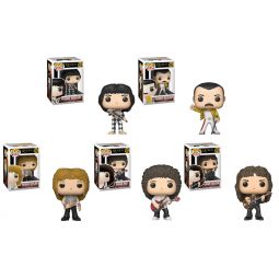 Funko POP! Rocks - Queen Vinyl Figures - SET OF 5 (2 Freddies, Roger, Brian & John) Funko POP! Rocks - Queen Vinyl Figures - SET OF 5 (2 Freddies, Roger, Brian & John)