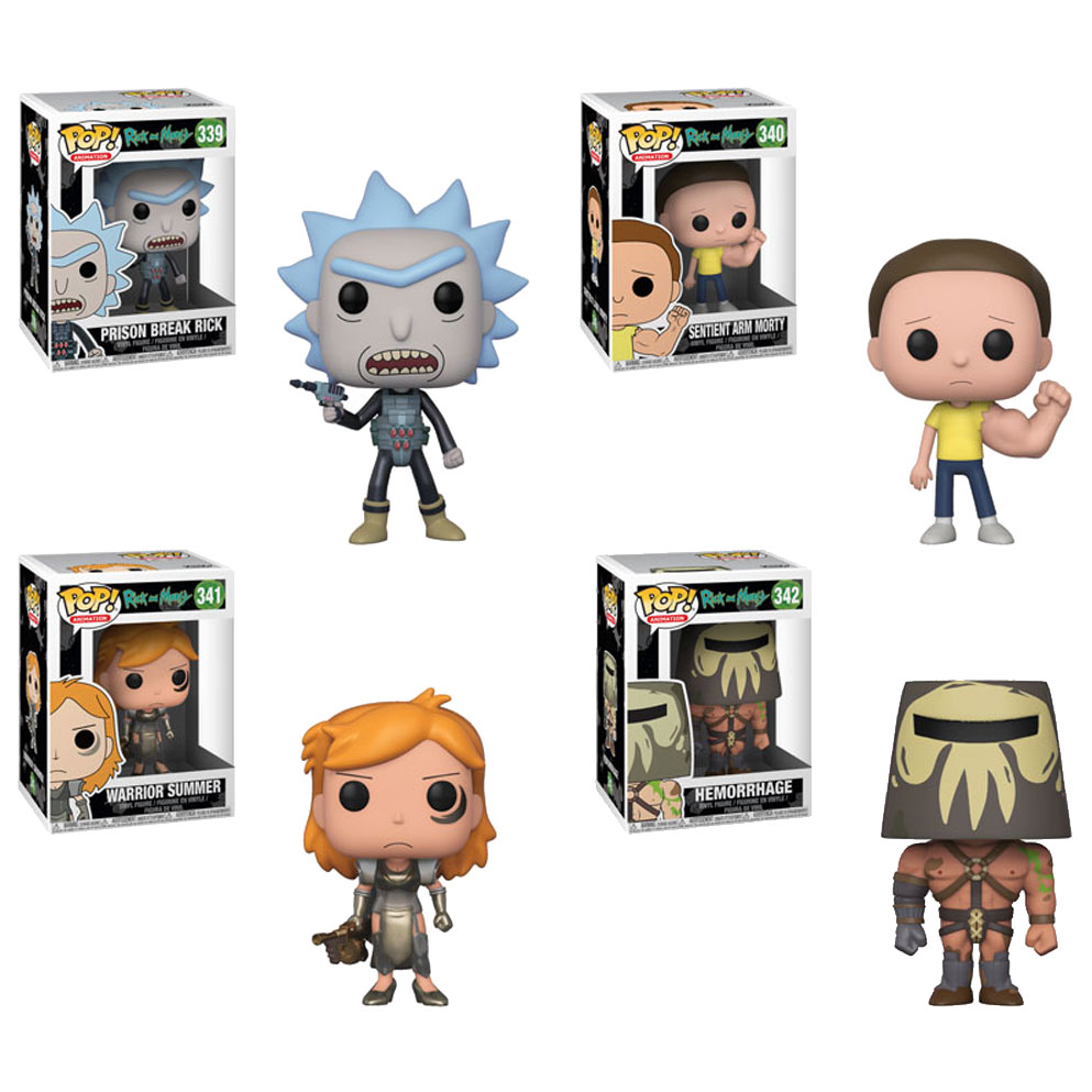 Funko POP! Animation Vinyl Figures - Rick and Morty S4 - SET OF 4