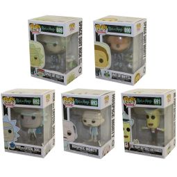 Funko POP! Animation - Rick and Morty S8 Vinyl Figures - SET OF 5 (Space Suits, Hospice +2)