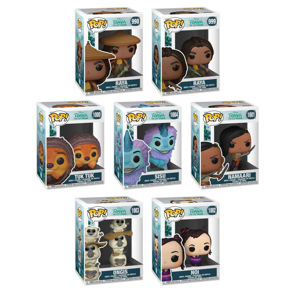 Funko POP! Disney - Raya and the Last Dragon Vinyl Figures - SET OF 7 (Ongis, Noi, Sisu +4)