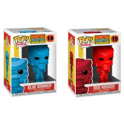 Funko POP! Mattel Vinyl Figures - Rock 'Em Sock 'Em Robots - SET OF 2 ROBOTS (Red & Blue)