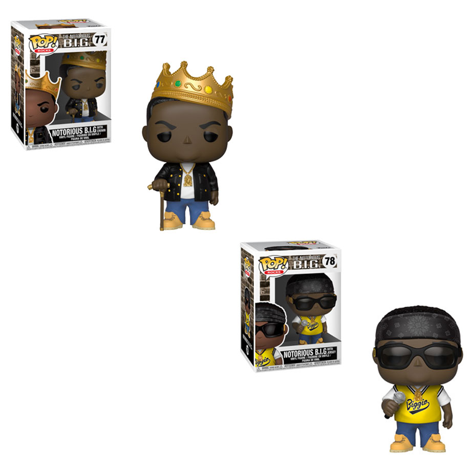 Funko POP! Rocks Vinyl Figures - SET OF 2 NOTORIOUS B.I.G. (Crown & Jersey)