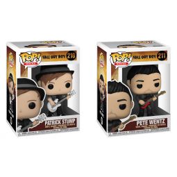 Funko POP! Rocks - Fall Out Boy Vinyl Figures - SET OF 2 (Pete Wentz & Patrick Stump)