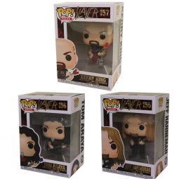 Funko POP! Rocks - Slayer Vinyl Figures - SET OF 3 (Kerry King, Tom Araya & Jeff Hanneman) Funko POP! Rocks - Slayer Vinyl Figures - SET OF 3 (Kerry King, Tom Araya & Jeff Hanneman)