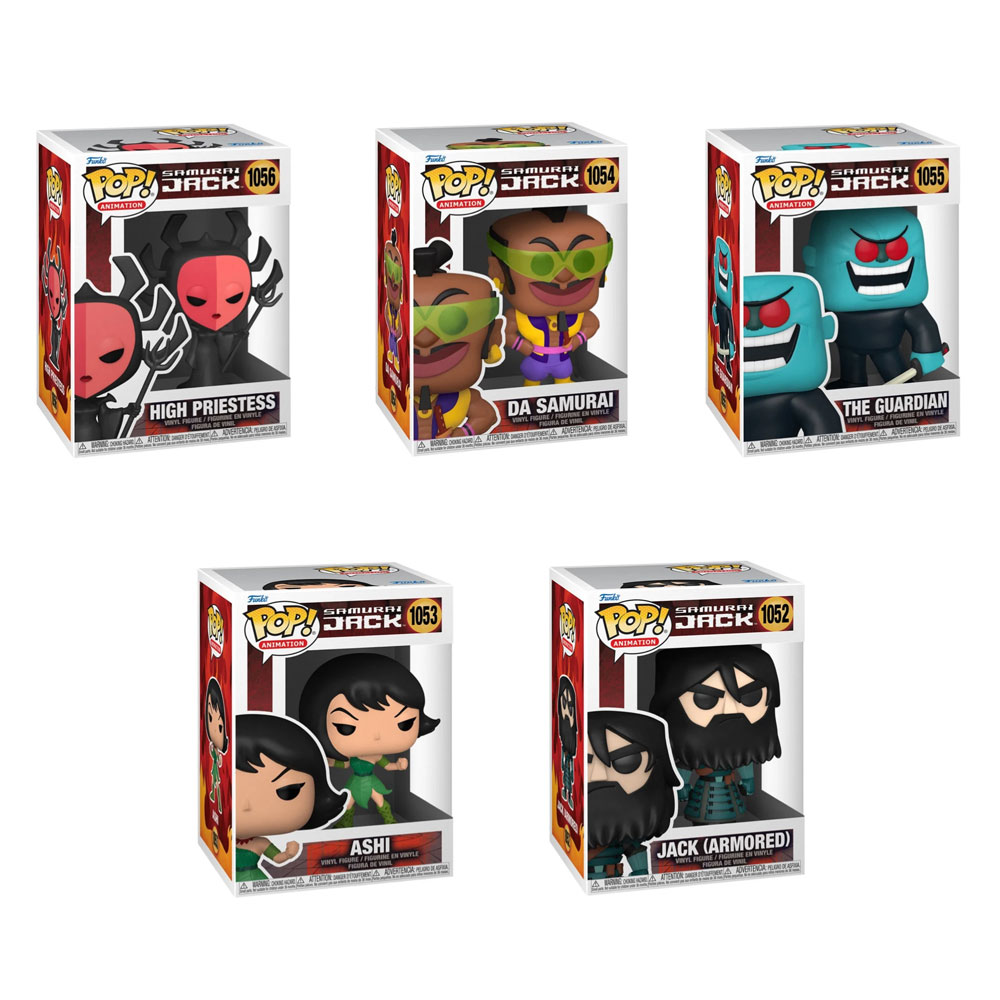 Funko POP! Animation - Samurai Jack Vinyl Figures - SET OF 5 (Ashi