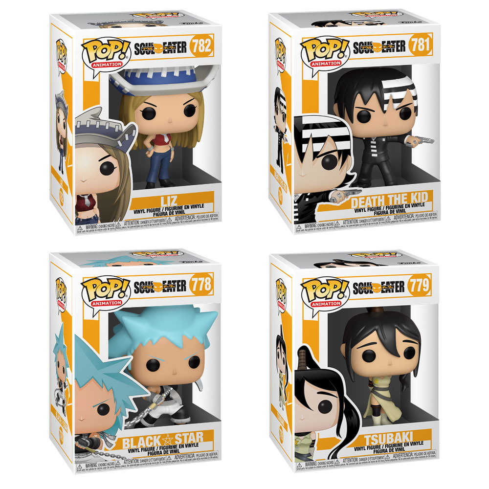 Funko POP! Animation - Soul Eater S2 Vinyl Figures - SET OF 4 (Liz, Tsubaki, Black Star +1)