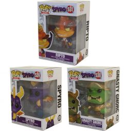 Funko POP! Games - Spyro the Dragon S2 Vinyl Figures - SET OF 3 (Gnasty Gnorc, Ripto +1) Funko POP! Games - Spyro the Dragon S2 Vinyl Figures - SET OF 3 (Gnasty Gnorc, Ripto +1)