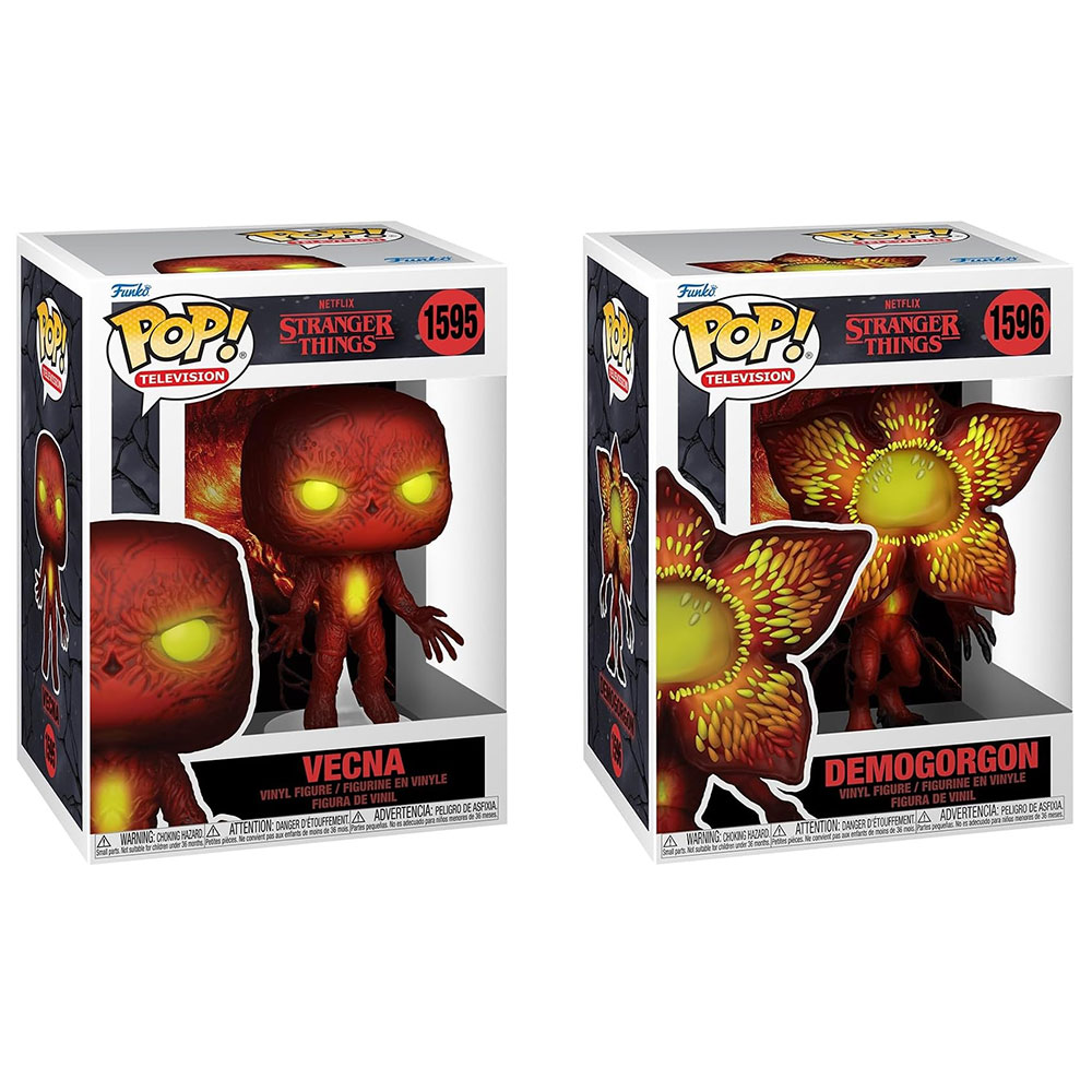 Funko POP! Television - Stranger Things S14 Vinyl Figures - SET OF 2 [Vecna & Demogorgon]