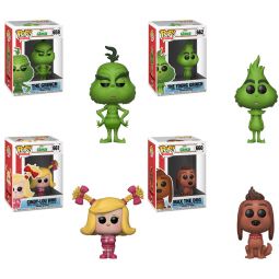 Funko POP! Movies - The Grinch Vinyl Figures - SET OF 4 (2 Grinches, Cindy-Lou & Max)(Ships Fall) Funko POP! Movies - The Grinch Vinyl Figures - SET OF 4 (2 Grinches, Cindy-Lou & Max)(Ships Fall)