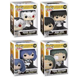 Funko POP! Animation - Tokyo Ghoul:re Vinyl Figures - SET OF 4 (Toru, Kuki, Haise & Saiko)