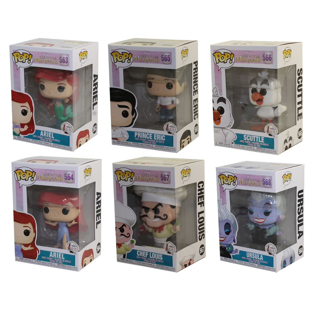Funko POP! Disney - The Little Mermaid S2 Vinyl Figures - SET OF 6 (2 Ariels, Ursula +3)