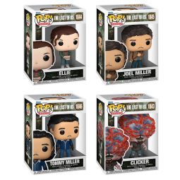 Funko POP! Television - The Last Of Us Vinyl Figures - SET OF 4 [Tommy, Joel, Ellie & Clicker]