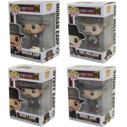 Funko POP! Movies - Tombstone Vinyl Figures - SET OF 4 (Wyatt, Virgil, Morgan Earp & Doc) Funko POP! Movies - Tombstone Vinyl Figures - SET OF 4 (Wyatt, Virgil, Morgan Earp & Doc)