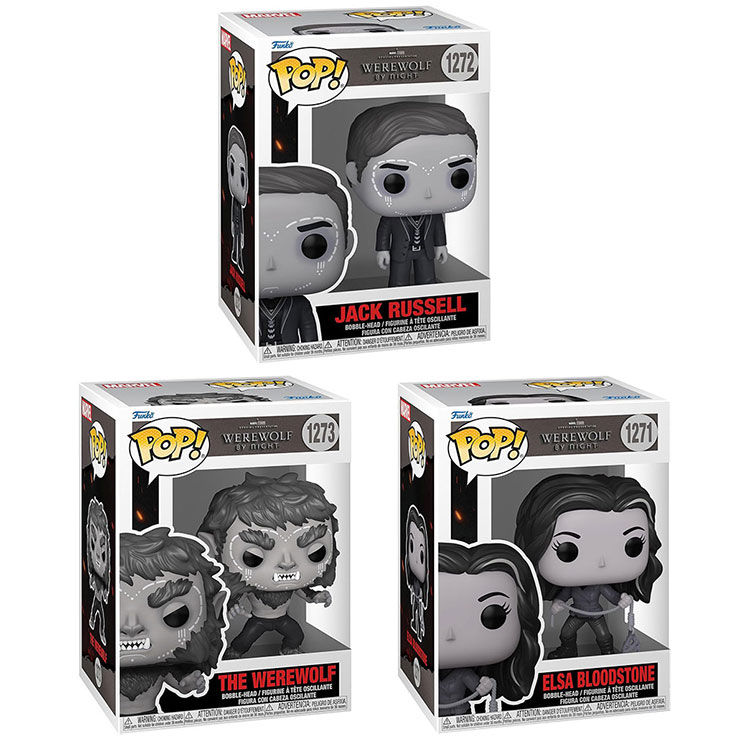 Funko POP! Marvel Werewolf By Night Vinyl Figures - SET OF 3 [Elsa, Jack & The Werewolf]