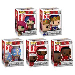 Funko POP! WWE Wave 14 Vinyl Figures - SET OF 5 (Montez, Mysterio, Angelo, Asuka +1)