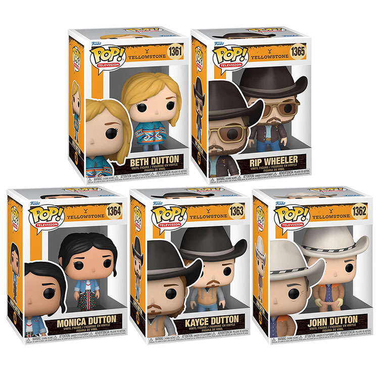 Funko POP! Television Yellowstone Vinyl Figures - SET OF 5 [Kayce, Beth, John, Rip & Monica]