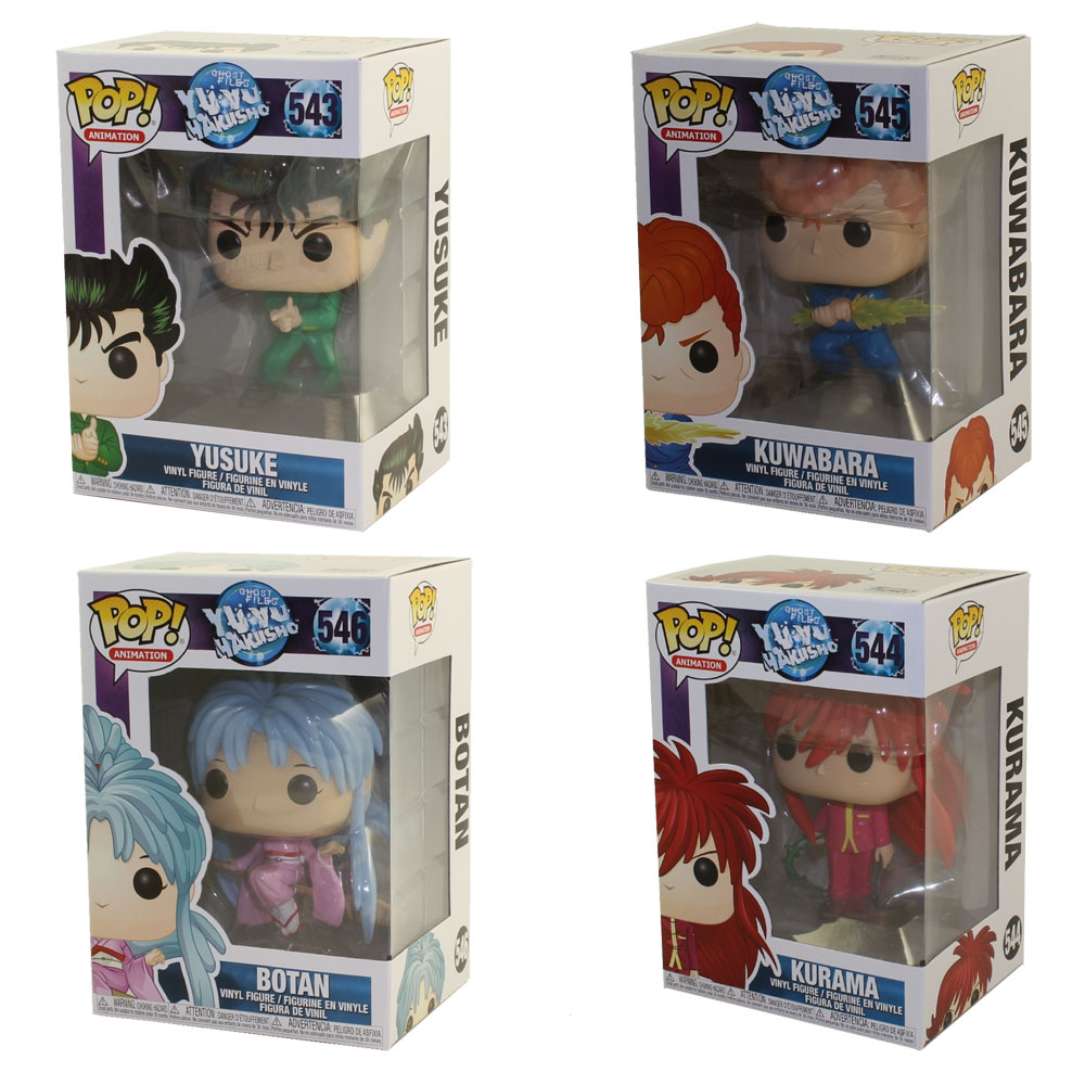 Funko POP! Animation - Yu Yu Hakusho Vinyl Figures - SET OF 4 (Yusuke, Botan, Kurama +1)