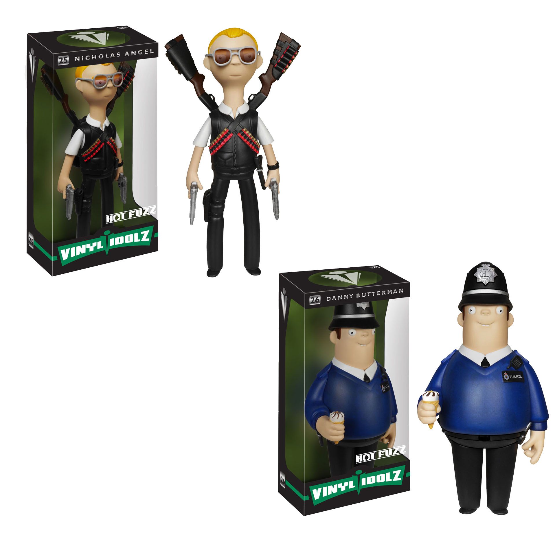 Funko Vinyl Sugar - Vinyl Idolz Figure - Hot Fuzz - SET OF 2 (Danny & Nicholas)