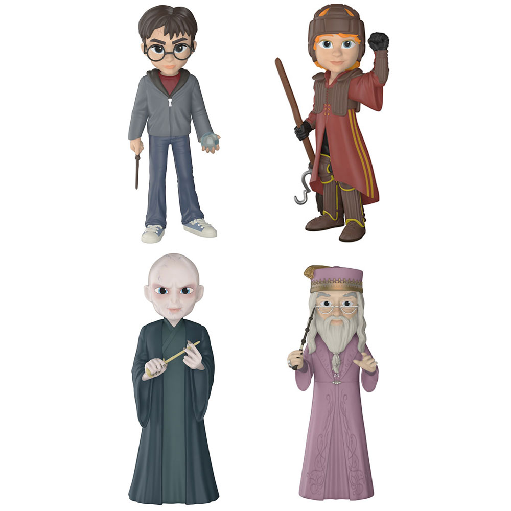 Funko Rock Candy - Harry Potter S2 Vinyl Figures - SET OF 4 (Dumbledore, Voldemort, Ron & Harry)